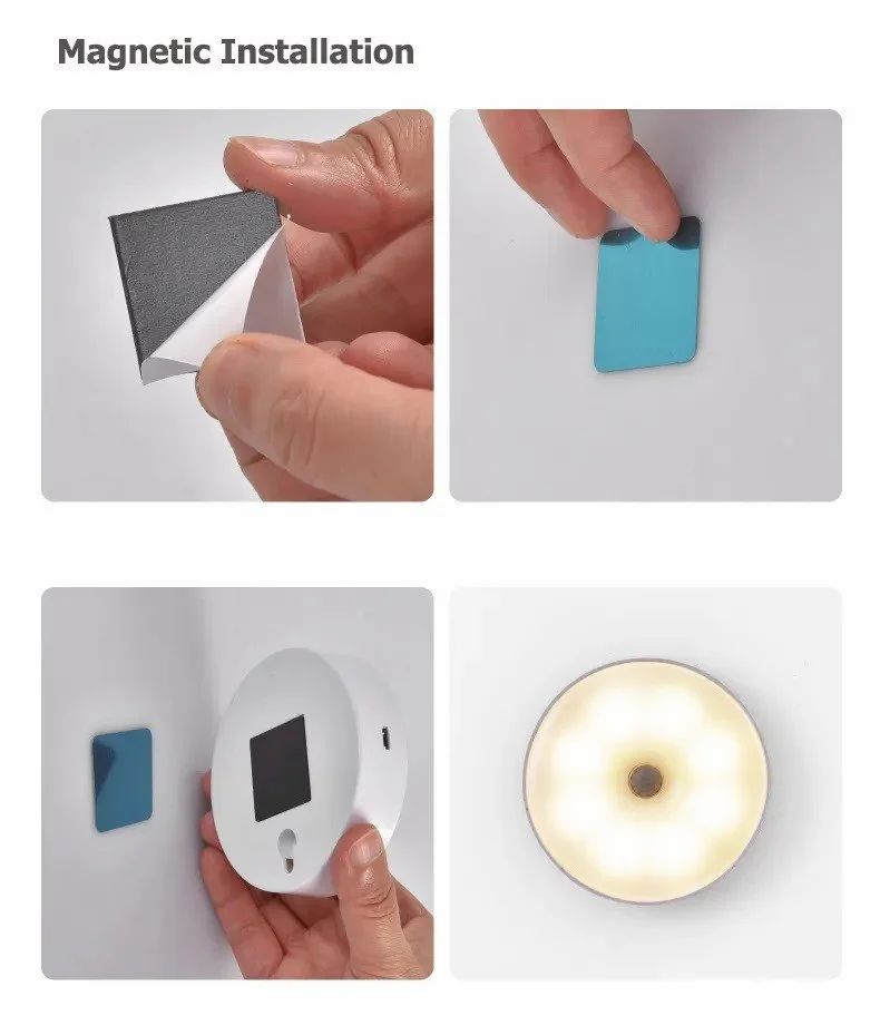 Rechargeable Motion detector  wireless LED Light (Pack of 2)- Light + Motion Sensor